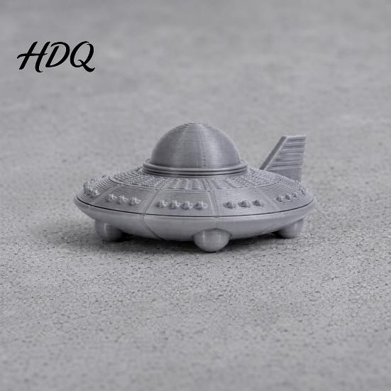 Desktop UFO Decoration 3D Printed Model Figurine Sci-Fi Spacecraft Decor One-Piece Craft