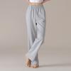 Aifen Teng Women's Loose Fit Cotton Pajama Pants: Summer, Solid Color, Plus Size, Straight Leg, Wear Indoors or Outdoors.