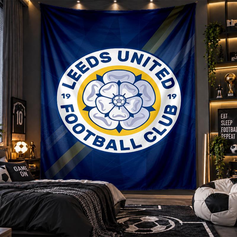 Wall Hanging Tapestry Leeds United Print Cloth for Living Room Bedroom Home Decor