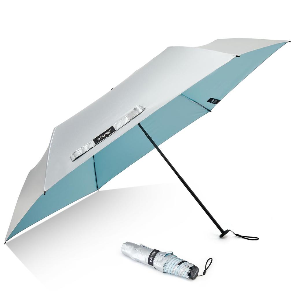 G4Free Travel UPF UV Carbon Mini Parasol Umbrella, Compact, Ultra-Lightweight 115g, 50+ Protection, Fiber, Ultra-Slim, Small,