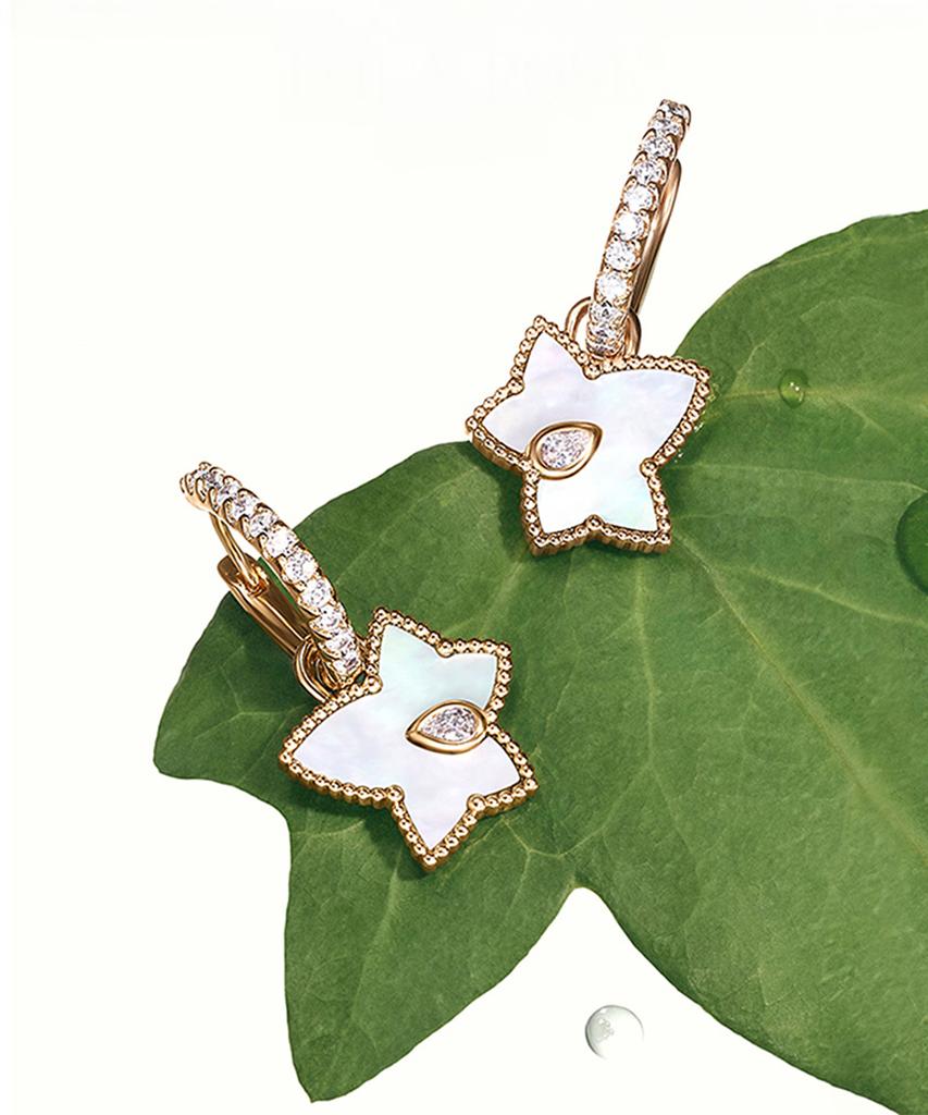 Lola Rose Ivy Mother-Of-Pearl Cubic Drop Earrings Women'S One-Touch Earrings