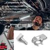 4 Sets Radiator Support Splash Shield Fastener Quarter Turn Thumb Screw with Clip Nuts Kit, Engine Shield Cover Thumb P Engine Splash Shield Clip for