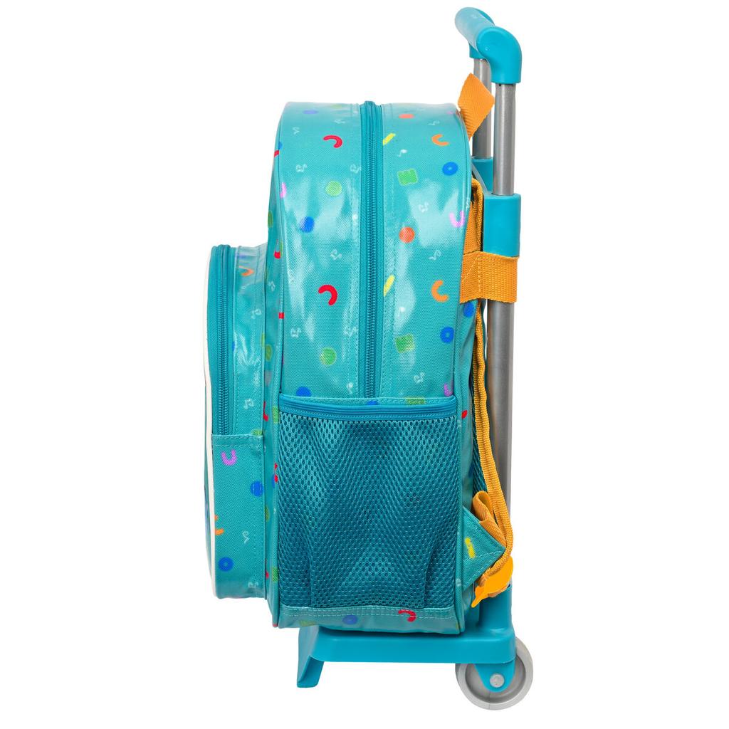 CoComelon Back To Class Wheeled Satchel Light Blue (26 X 34 X 11 Cm)