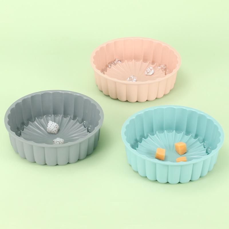 Silicone Cake Mould Sunflower Shape Non-stick Reusable Round Cake Bread Pie Mould Used for Chocolate Cake Pie Bread Baking