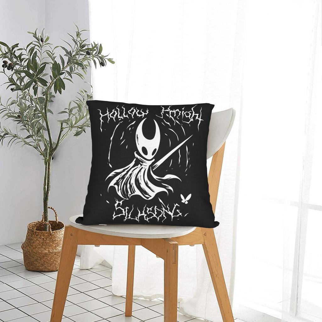 Hollow Knight Silksong Pillow Case Square Pillow Cover For Sofa Car Home Decor Morden Cushion Cover