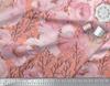 Soimoi Japan Crepe Satin Fabric Peony Watercolor Printed Craft Fabric by the metre 42 Inch