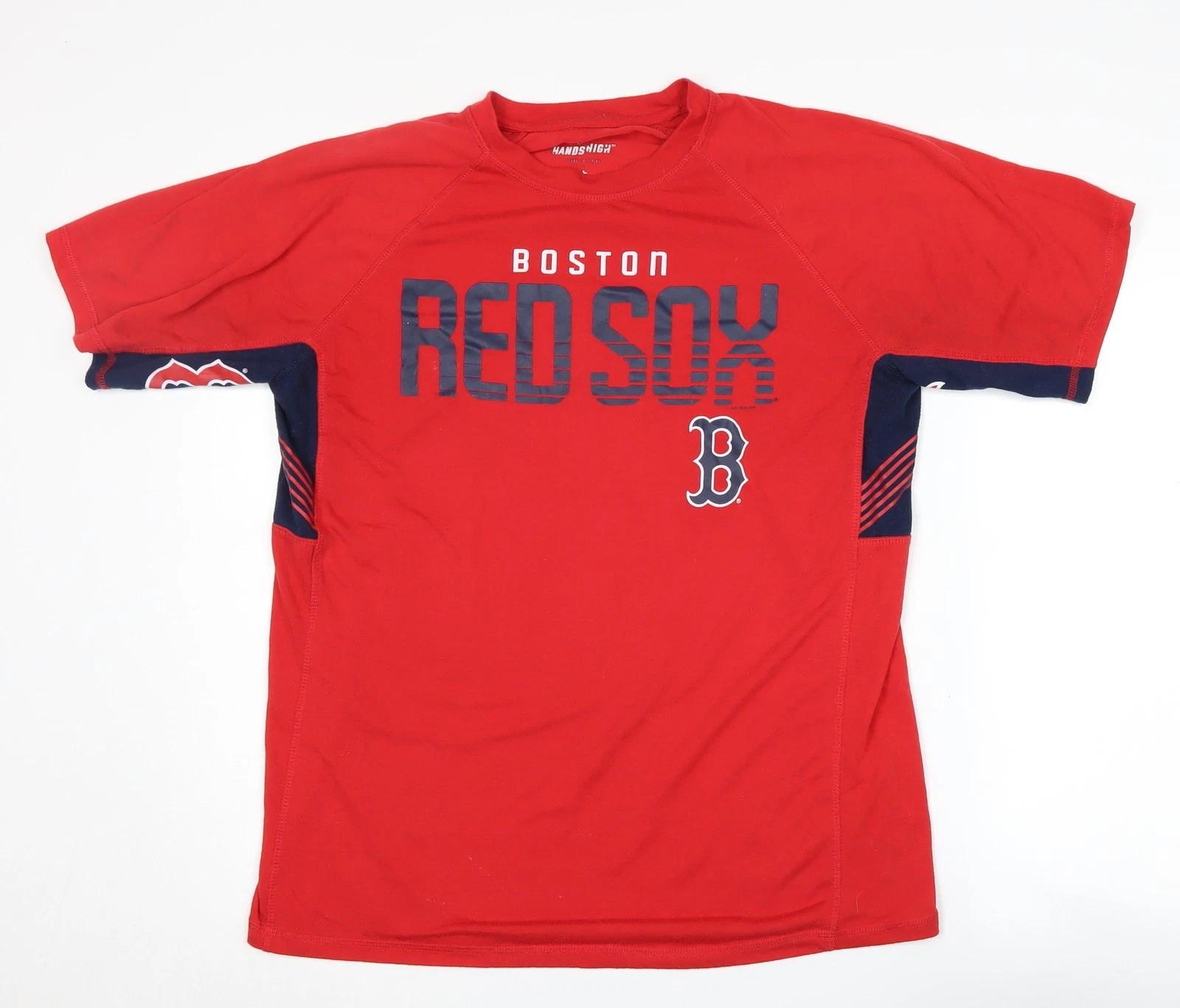 

Hands High Men s Red Sox T-Shirt L Red Sporty L