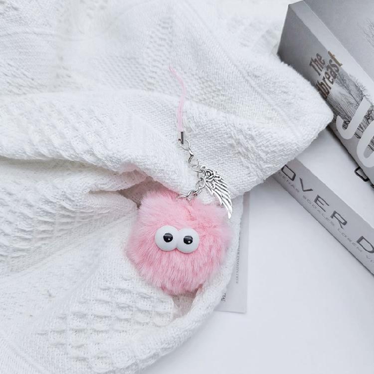 Cute Plush Monsters Charm Pendant Chain Hanging Decoration for Keys Bag Purse
