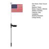 Patriotic Pathway Independence Day Stake Lights Flag LED Solar Light Waterproof