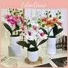 Plastic Phalaenopsis Potted Plants For Home Decoration And Props Photography