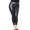 Mulheres de couro falso estiramento calças magras leggings plus size calças de moda fina