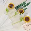 3Pcs Sunflower Hand Woven Bouquet Creative Wool Knitting Flower Sunflower Decorations Teachers Day Mother S Day Birthday Gift