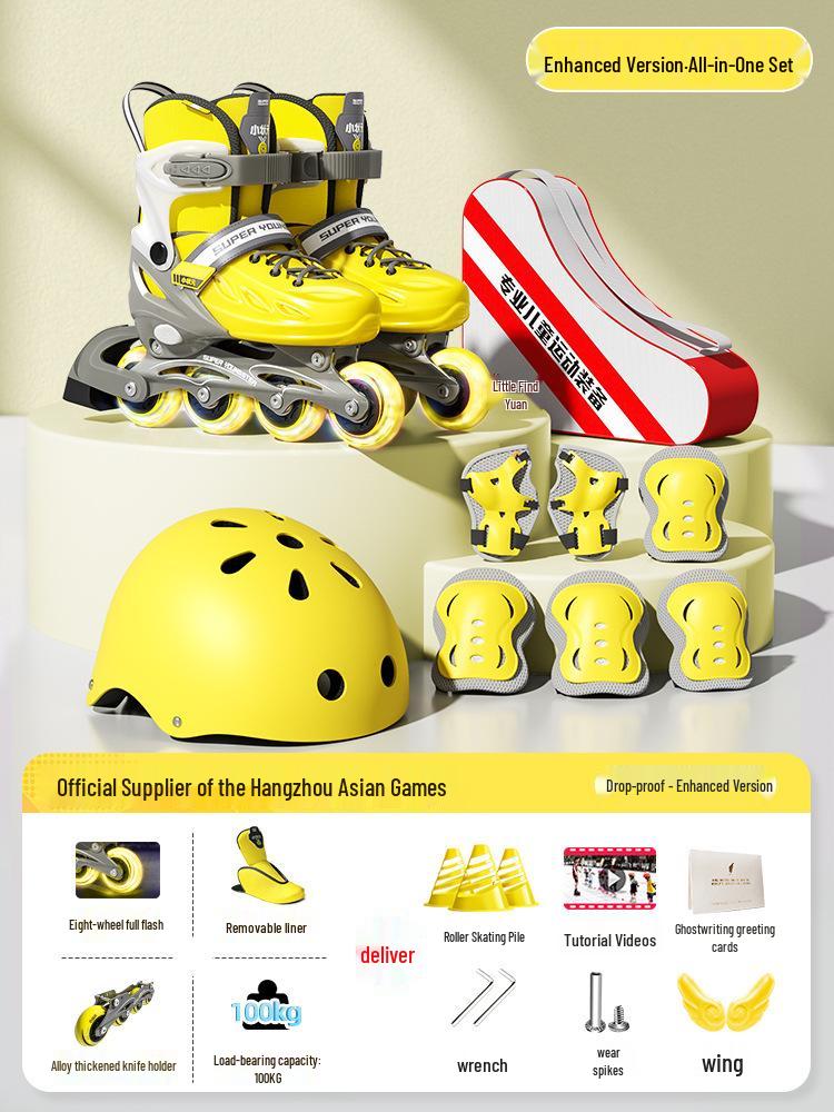 Flashing Roller Skates for Beginners: Adults & Kids, Boys & Girls, Professional Quality