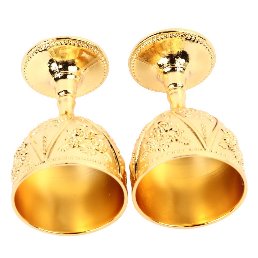 Zinc Alloy Wine Glass Gold Chalice Goblet Goblets & Chalices Shot Glass  For Wedding