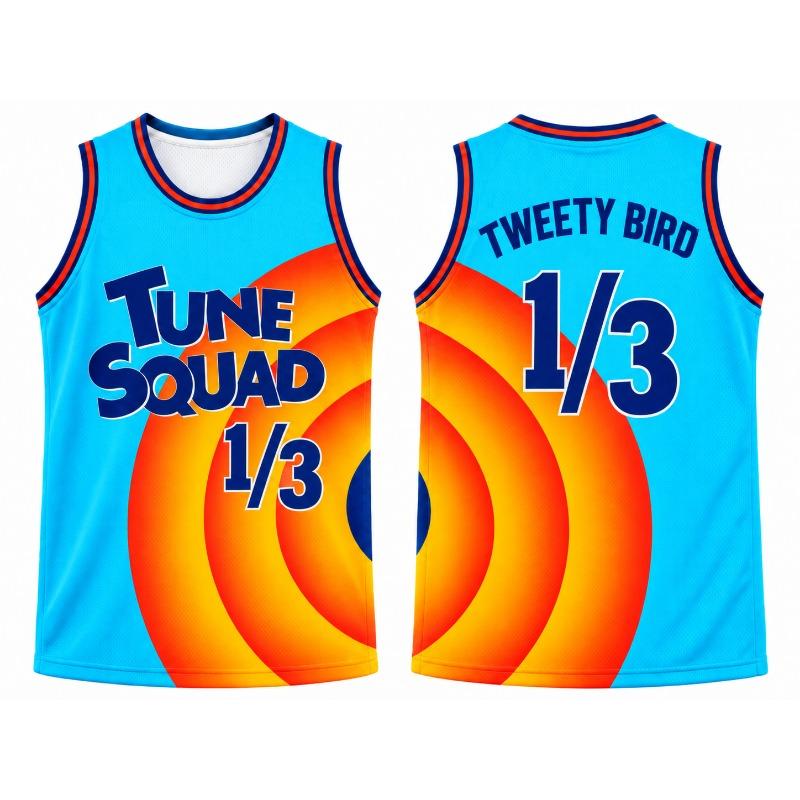 2026 Nuovo Looney Tunes Space Jam 2 Tune Squad Canotta da Basket Bugs Bunny Paperino Tasso Tweety Bambini Adulti Unisex