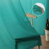 Cyan Turquoise Gradient in Sheer Drapes for Living Room Bedroom Kitchen Window Treatment Chiffon Curtain Blinds