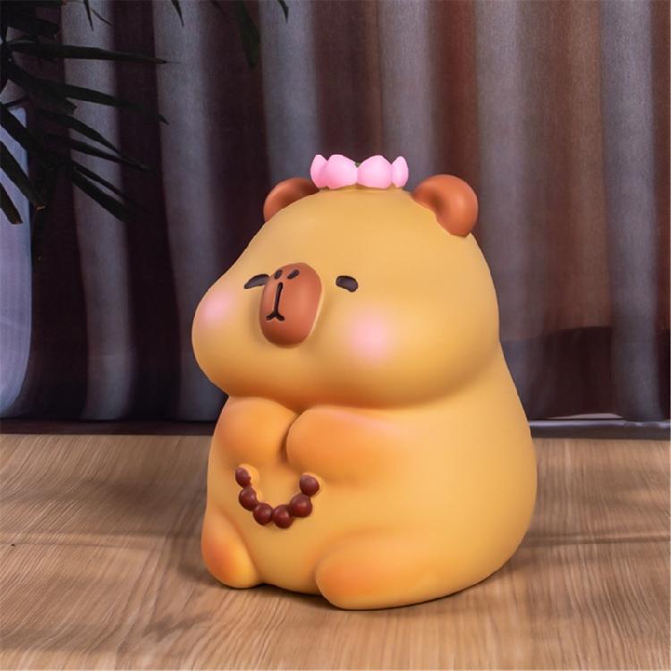 Medium Sized Piggy Banks for Children Resins Kapibara Animal Shape Money Coin Banks for Saving and Desktop Decoration