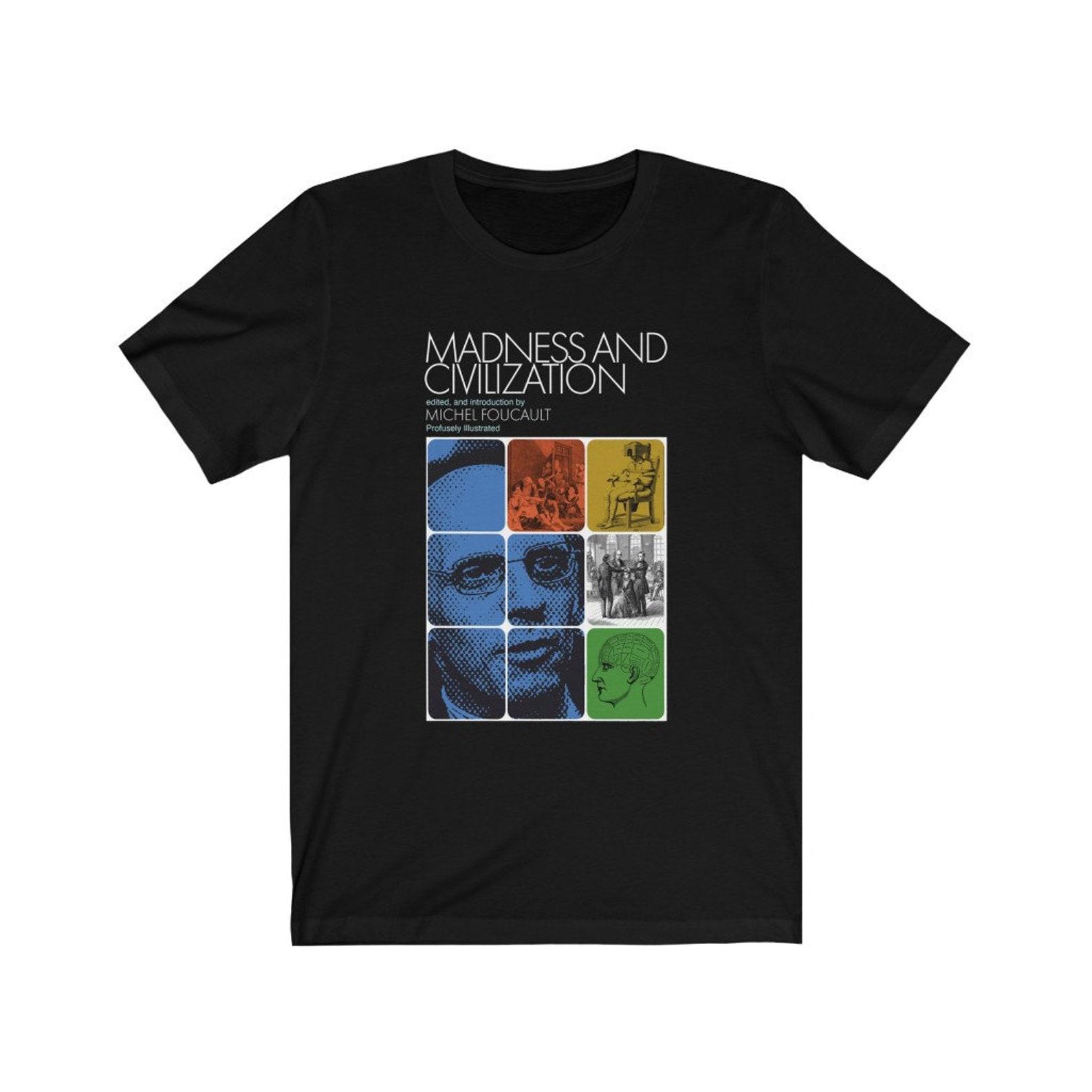 Foucault Jung Mashup Philosophy T-shirt L
