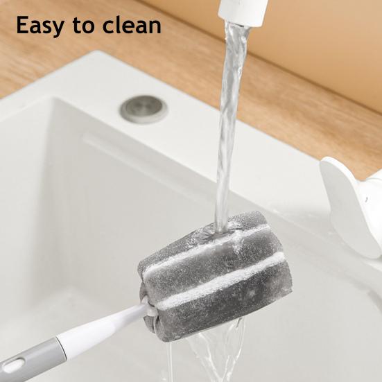 Cleaning Brush Retractable Handle Adjustable Length Soy Milk Machines High-Density Sponge Brush Multifunctional Cup Brush