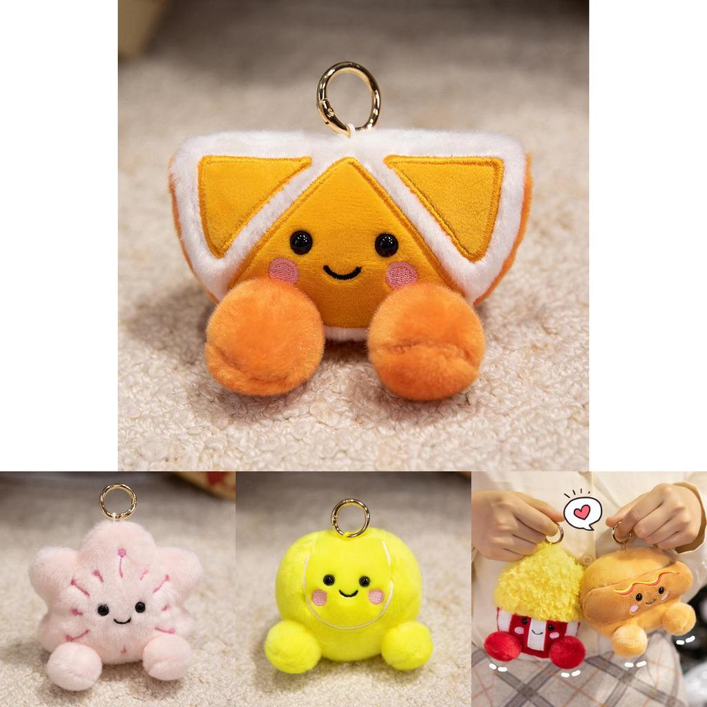 Portachiavi Frutta Peluche Con Imbottitura Morbida In Cotone Pp Per Decorazione Borsa E Uso Collezionistico