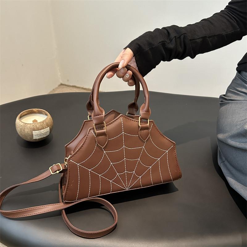 2024 Fashionable Spider Design Casual Large Capacity Pu Shoulder Bag For Daily Use