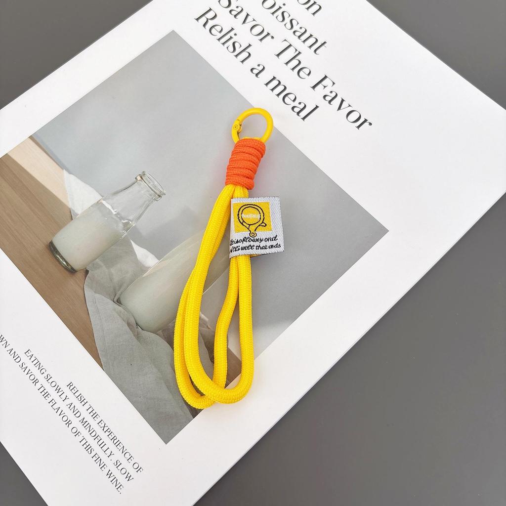 Color Block Double Rope Braided Phone & Keychain Lanyard Strap