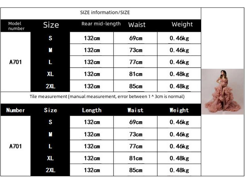 2022 Spring/Summer European & American Maternity Swing Tulle Mesh Long Dress
