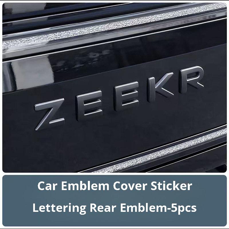 For Zeekr 9X Blackout Car Badge Sticker Front Rear Emblem Matte Black Cover Sport Styling Metal Modification Accessories