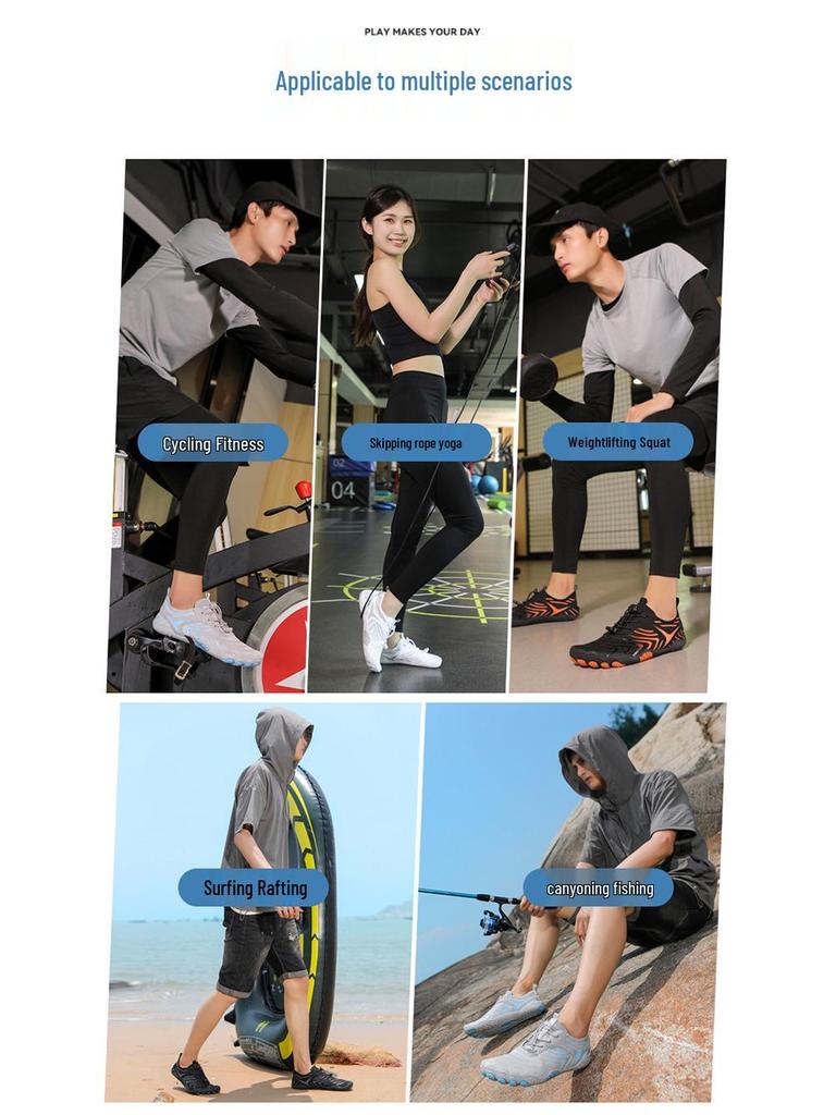 Atmungsaktive Schnelltrocknende Wasserschuhe: Rutschfeste Watschuhe, Strandschuhe & Fitnessschuhe für Paare