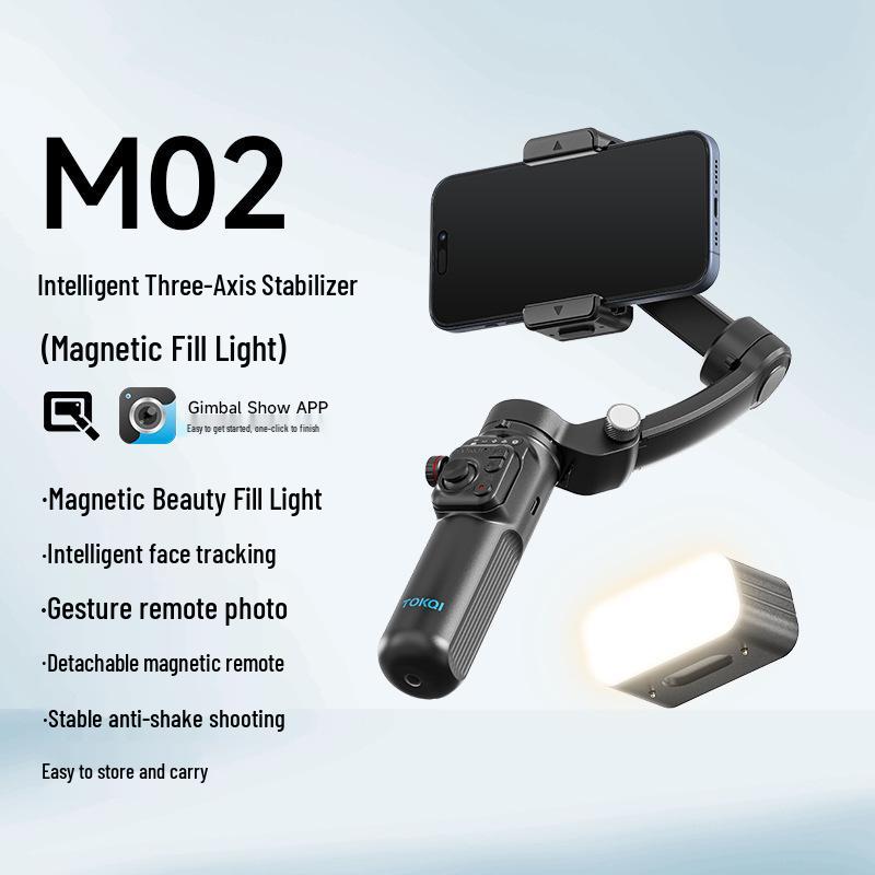 CYKE AI Face-Tracking Stabilizer & Selfie Stick with Three-Axis Gimbal