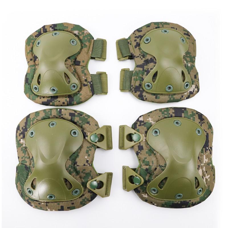 Durable And Safe Unisex Camo Tactical Kneepad Elbow Pads Knee Protector For Men Women Outdoor Sport Working Hunting Skating Safety Gear Kneecap