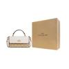 COACH Cow Leather Handbag, Shoulder Bag, Crossbody Bag Small Women's Khaki & Chalk White CC340-IMOTV