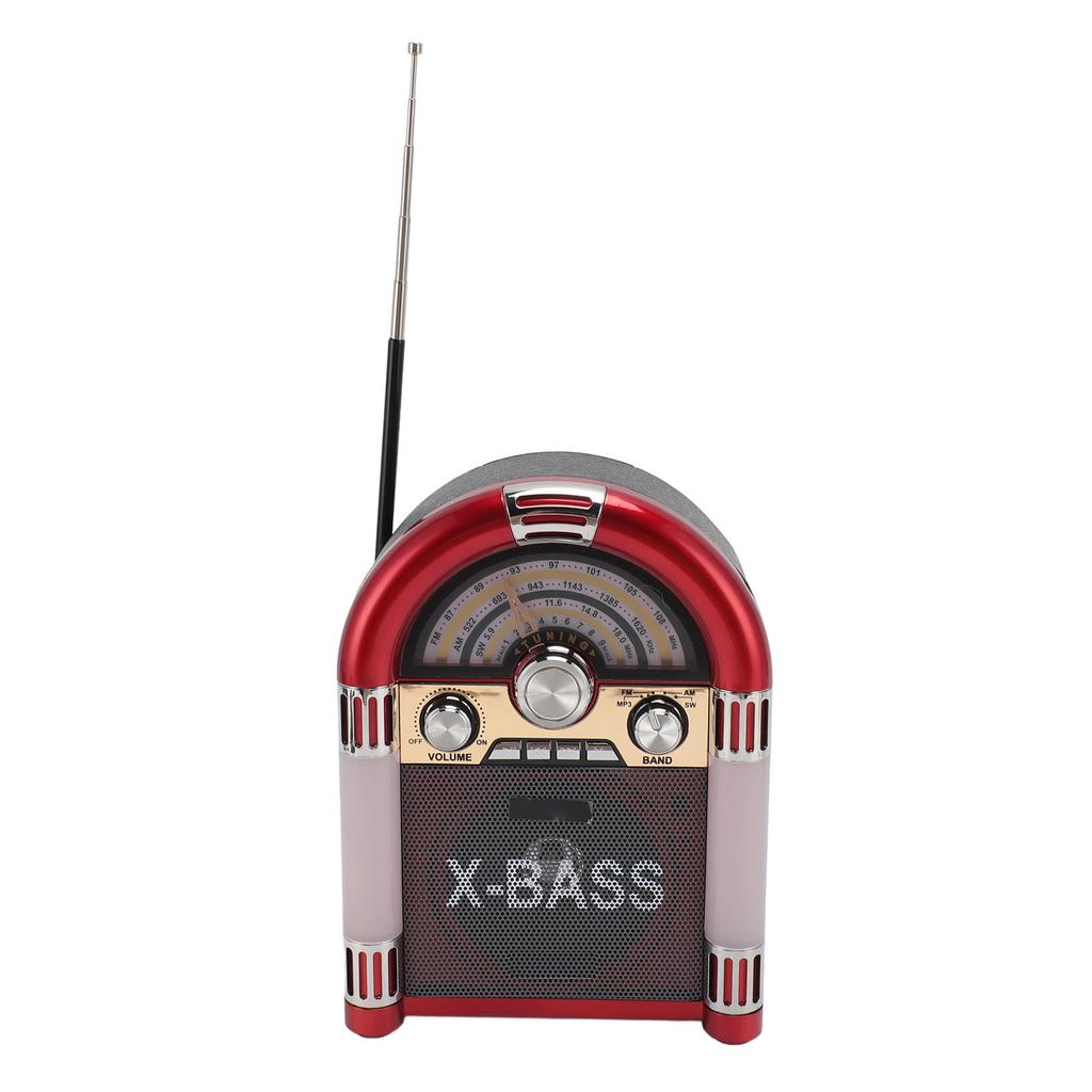 Bluetooth reproduktor AM FM SW pásmový přijímač Retro styl Bezdrátový Multifunkční BT reproduktor