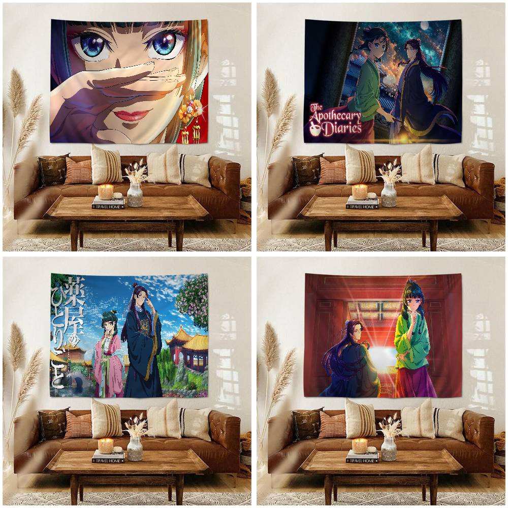 Popular Anime The Apothecary Diaries Hanging Bohemian Tapestry Cheap Hippie Wall Hanging Bohemian Tapestries Hanging Home Decor