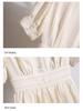 Elegant French Niche 2026 V-Neck Slimming A-Line Chiffon Dress for Women