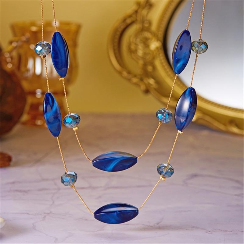 Alloy Collarbone Necklace with Geometric Designs for Various Occasions