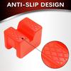 2Pcs Universal Slotted Jack Pad Adapters Car Lift Support Block with Frame Rail & Pinch Weld Protector with Anti-Slip Grip Safe