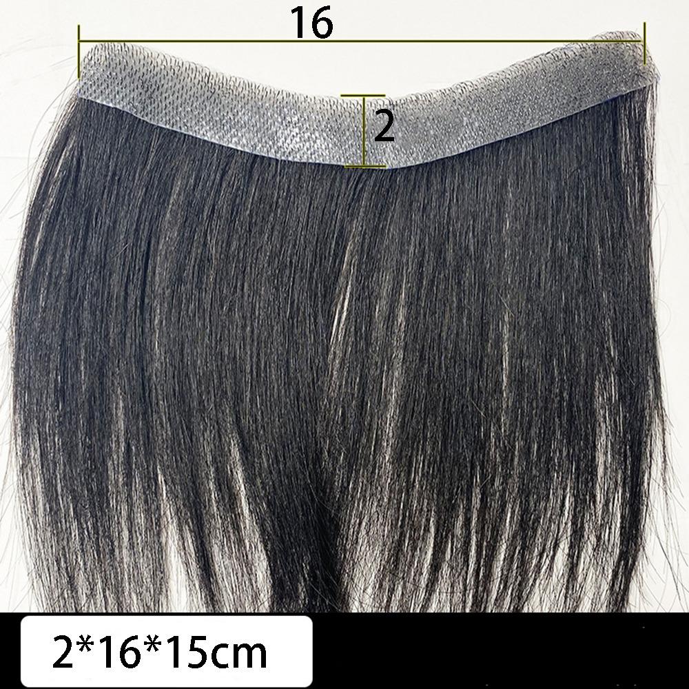 Seamless Natural Human Hair Patch Forehead Biological Scalp Patch  for Baldness Frontline