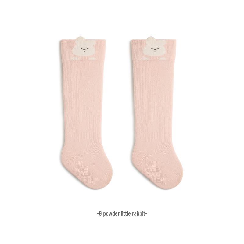 

Cartoon Infant Over-Knee Cotton Socks - Seamless & Soft for Newborns 1-3 Years (M)