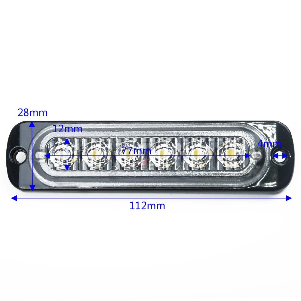 1 Set 6 LEDs Light Work Bar Lamp Driving Fog Offroad SUV Auto Car Boat Truck