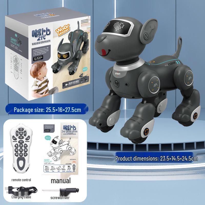 

Розумний Робот-Собака з Пультом Дистанційного Керування - Інтерактивна Електрична Іграшка для Дітей