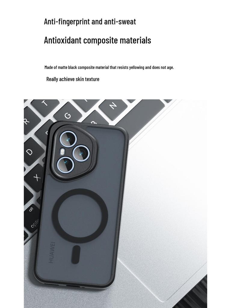 Honor400 Pro Magnetic Airbag Anti-Fall Frosted Phone Case – Overseas Version