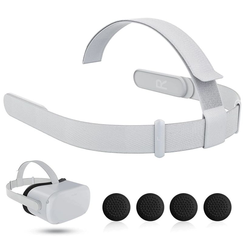 ABNR Replacement Head Strap For Oculus Quest 2 VR Headband Headset- For Meta Quest 2 For Joystick Caps B