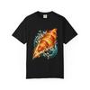 Croissant Asteroids Graphic T-Shirt Black Front Print Comfort Colors 1717