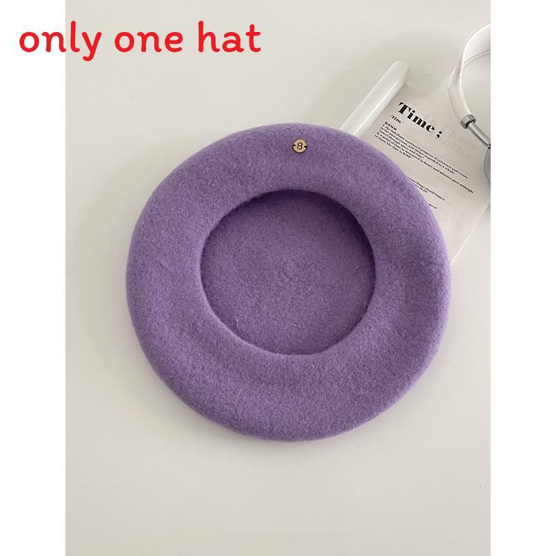 Wool Beret Hat For Women Autumn Winter Warm Fashion Casual Stylish Office Girl