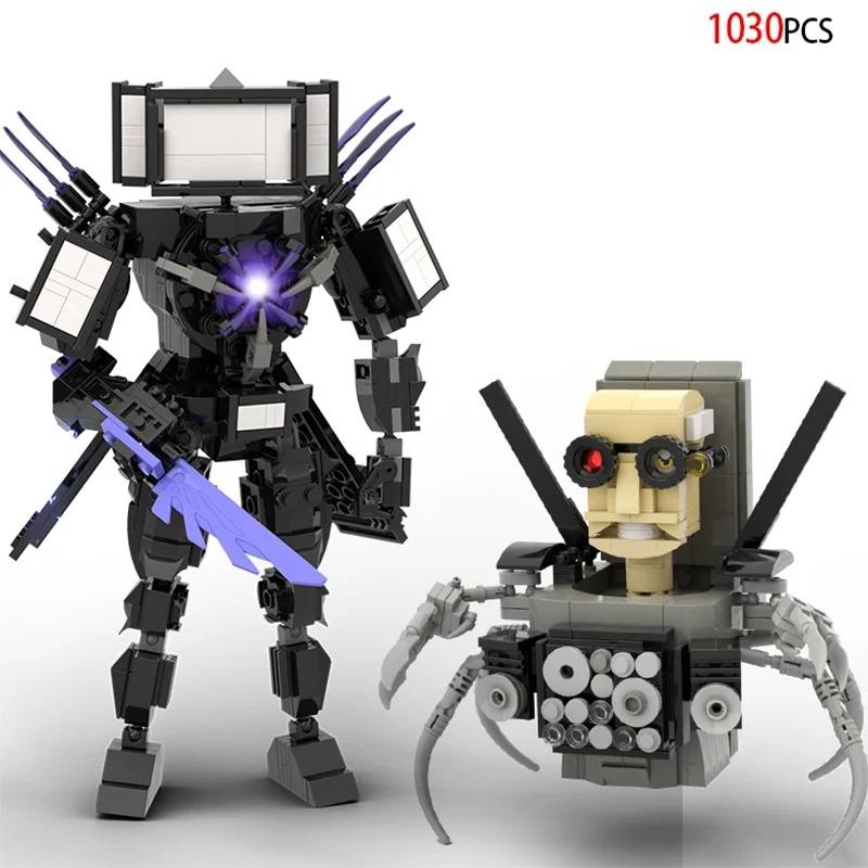 MOC Skibidi Toilet Stavebnice Pro Děti Titan Cameraman Speakerman Model Klasické Hračky Pro Kluky Narozeninové Vánoční Dárky