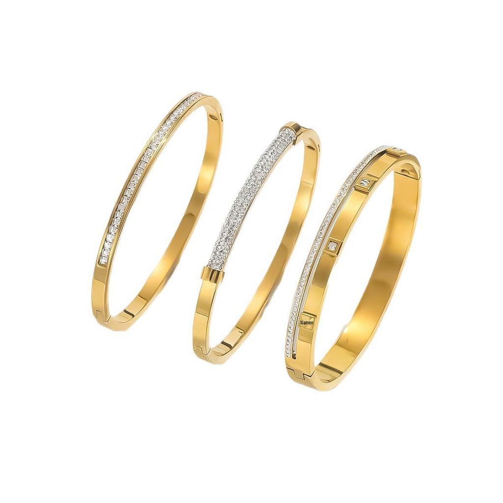 18K Stainless Steel Gold Bangles: Fashionable, Durable, and Fade-Resistant