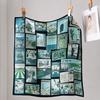 Double-sided heterochromatic square scarf 61 * 61cm women's autumn and winter pictorial silk scarf silk versatile decorative scarf