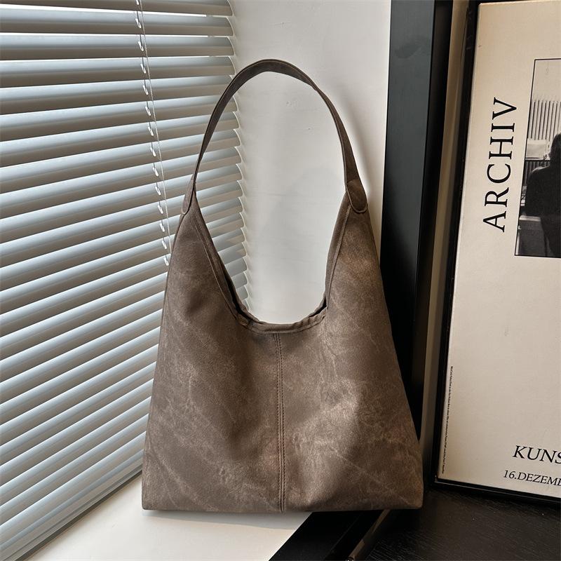 Retro Large-capacity Bag 2025 New Women's Bag Spring and Summer Foreign Style Versatile Shoulder Bag Tote Bucket Bag