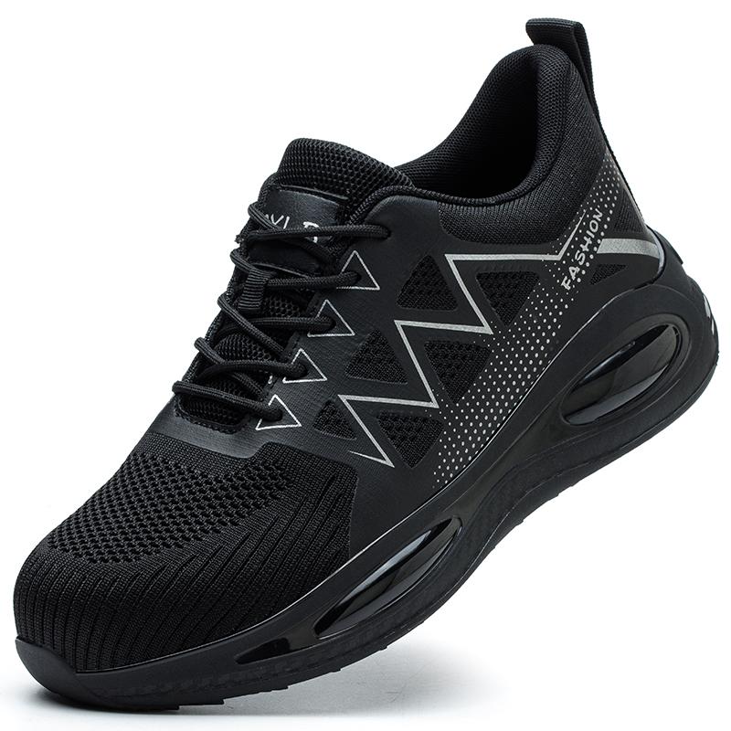 

New Air Cushion Work Shoes Sneakers Men Protective Shoes Puncture-Proof Safety Shoes Men Security Boots Steel Toe Shoes 36